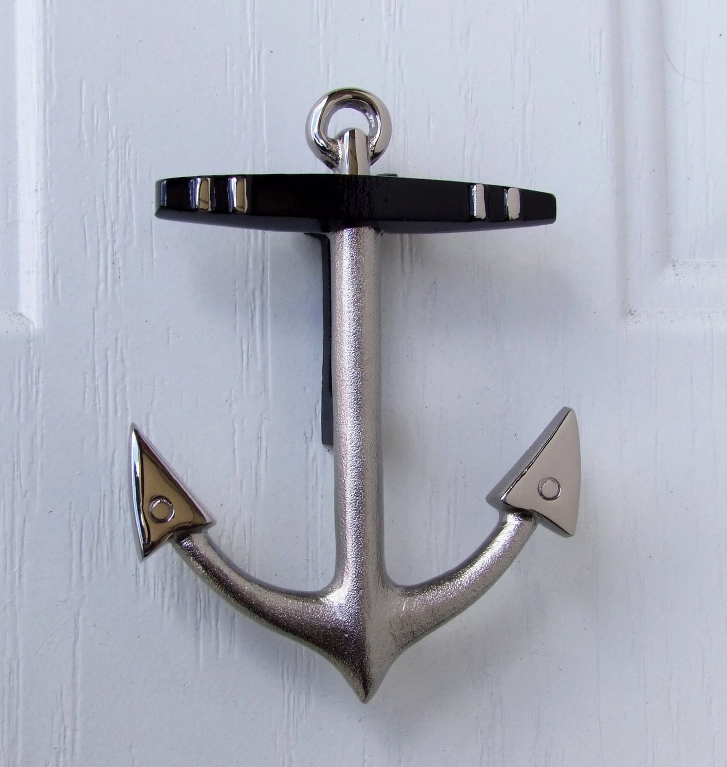 ANCHOR DOOR KNOCKER NICKEL SILVER