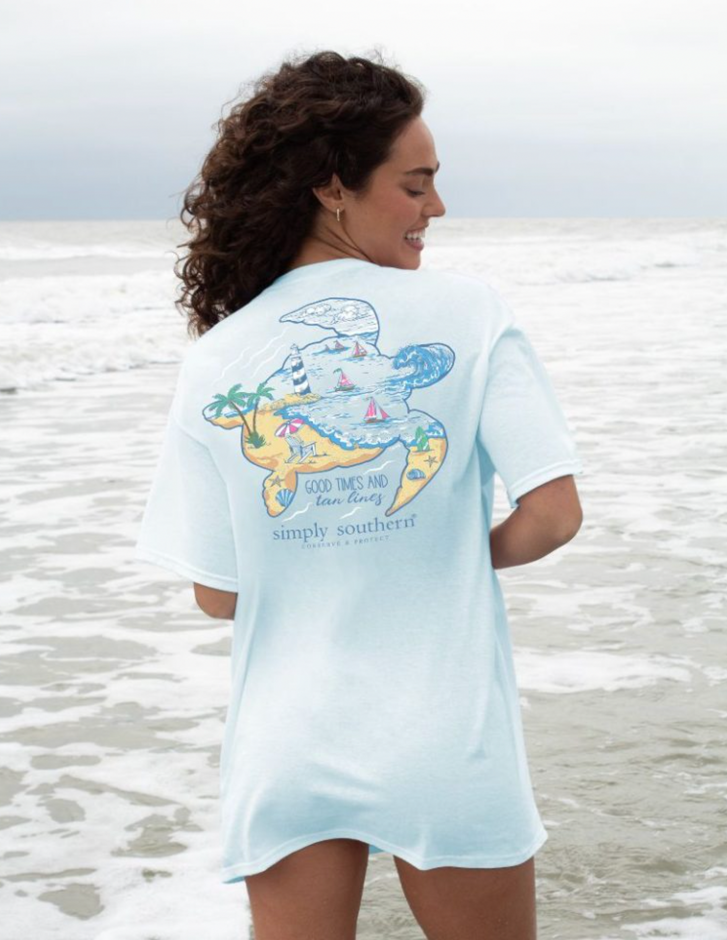 SIMPLY SOUTHERN TRACK LIGHTHOUSE SHORT SLEEVE