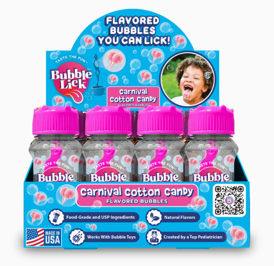 BUBBLE LICK CARNIVAL COTTON CANDY BUBBLES