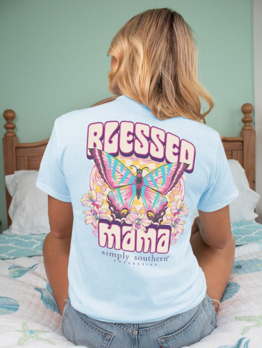SIMPLY SOUTHERN BLESSED MAMA SHORT SLEEVE