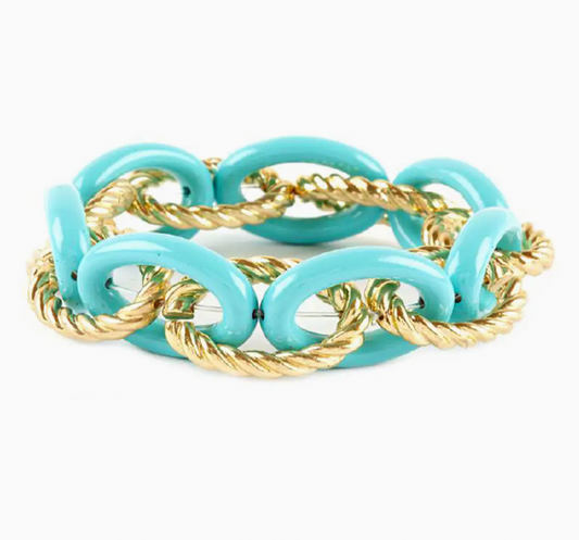 AQUA CHAIN BRACELET