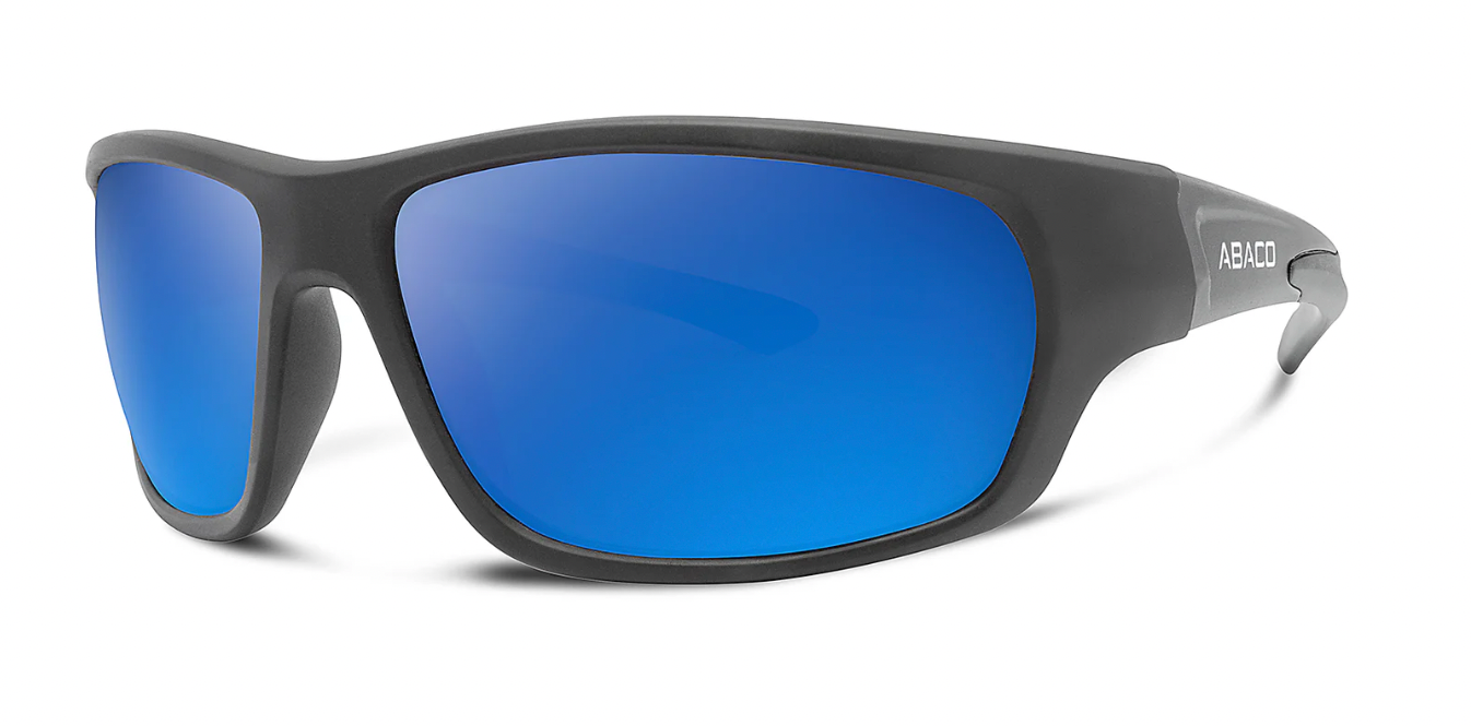 ABACO JUPITER MATTE BLACK/DEEP BLUE SUNGLASSES