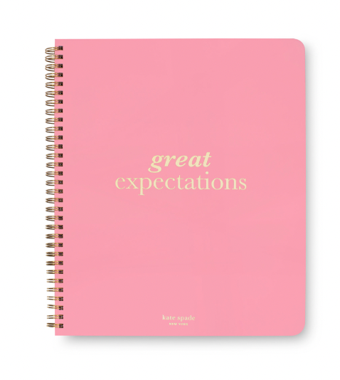 KATE SPADE LARGE SPIRAL NOTEBOOK GREAT EXPECTATIONS