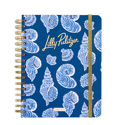 LILLY PULITZER LARGE 17 MONTH AGENDA SHELL OF A GOOD TIME