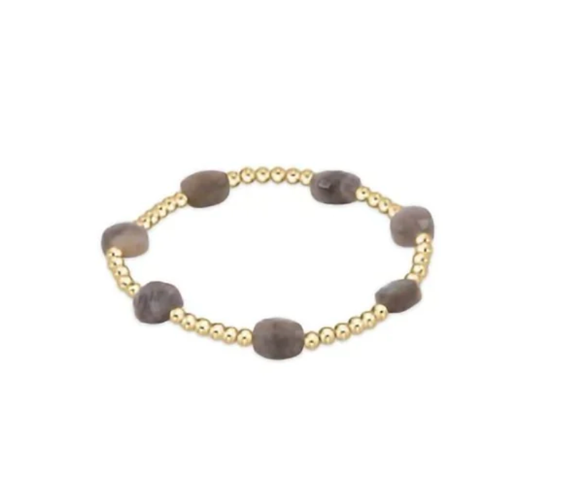 ENEWTON ADMIRE GOLD 3MM BEAD BRACELET LABRADORITE