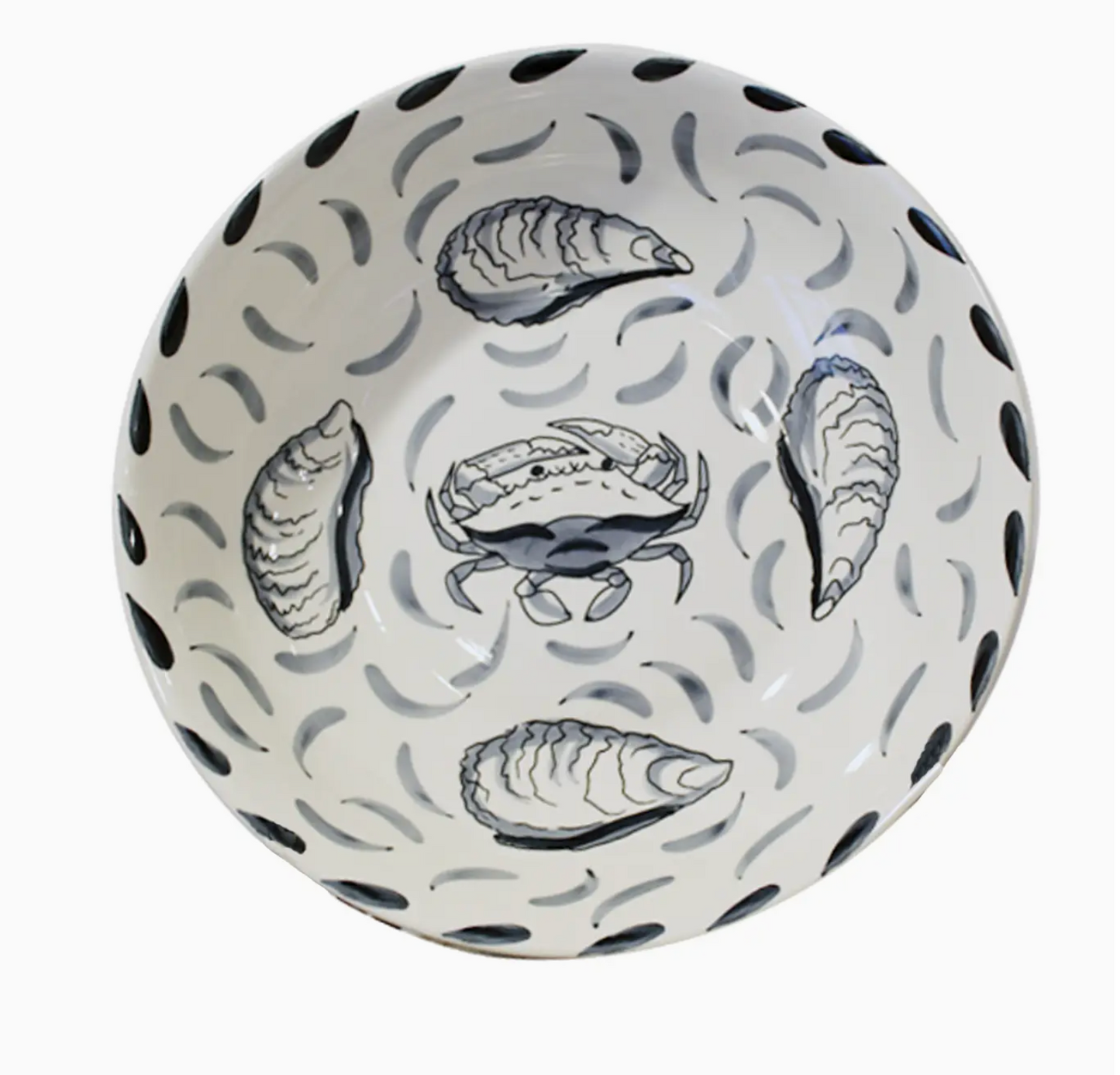 BLUE CRAB LARGE SERVING BOWL