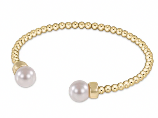 ENEWTON CLASSIC GOLD 3MM BEAD CUFF PEARL