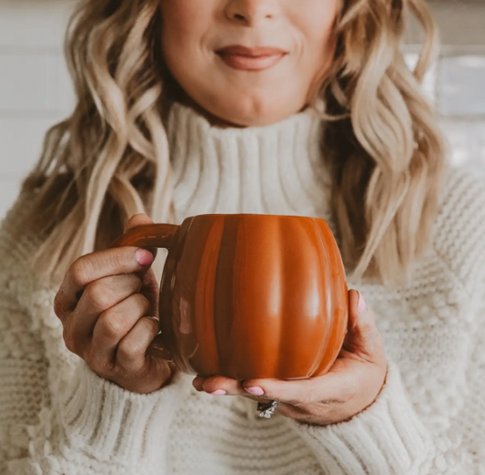 ORANGE PUMPKIN COFFEE MUG