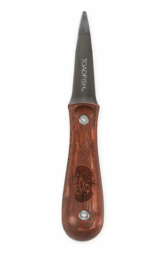 TOADFISH WOODEN HANDLE OYSTER KNIFE