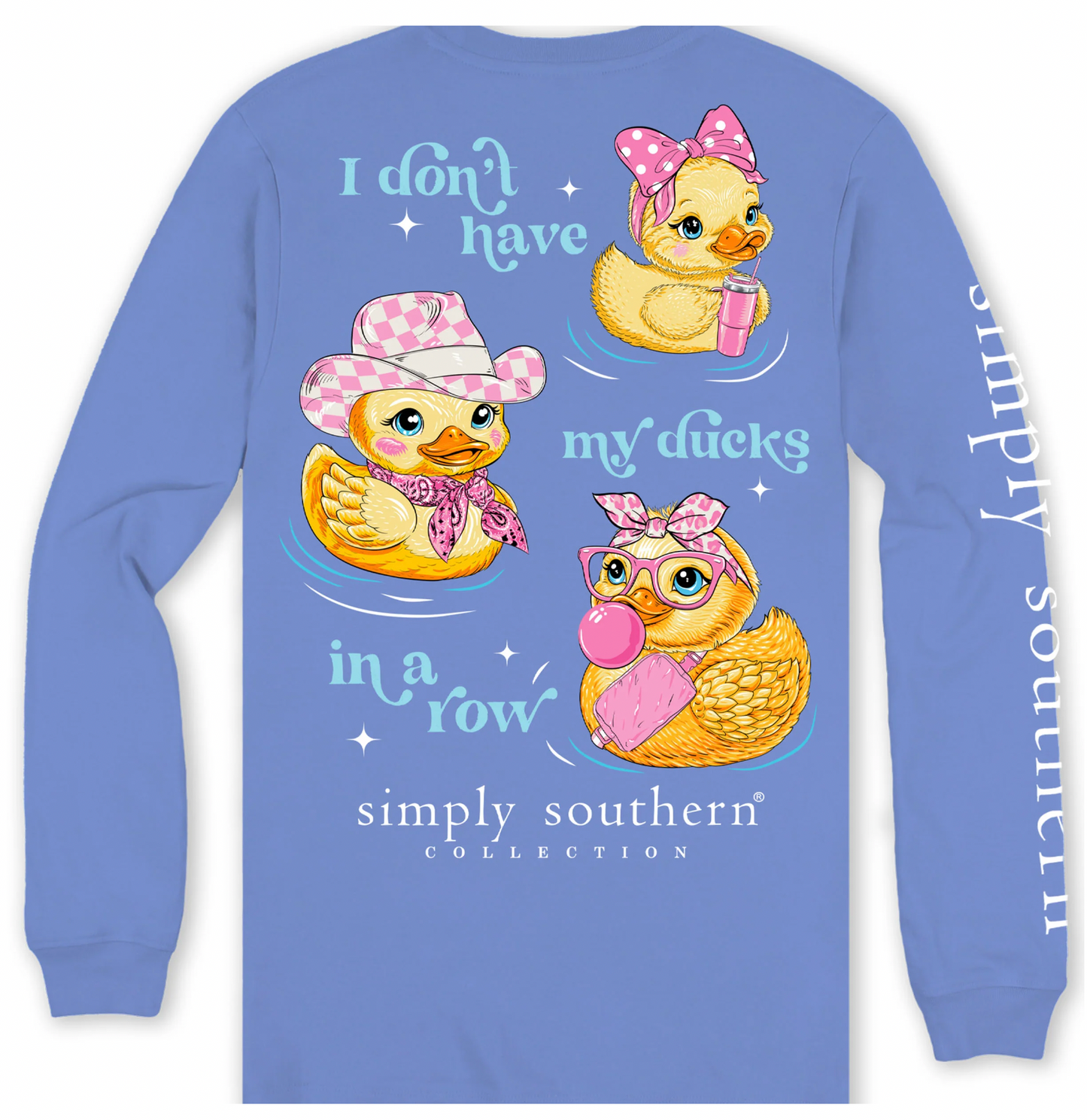 SIMPLY SOUTHERN DUCKS IN A ROW LONG SLEEVE SHIRT