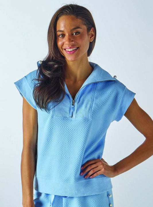 SIMPLY SOUTHERN QUARTER ZIP QUILTED SURF