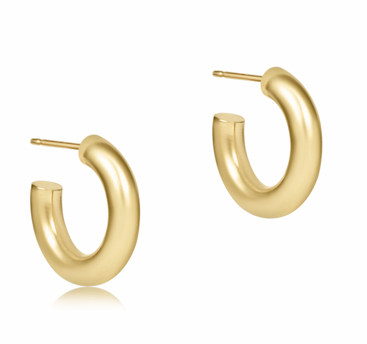 ENEWTON ROUND GOLD 0.5" POST HOOP-4MM SMOOTH