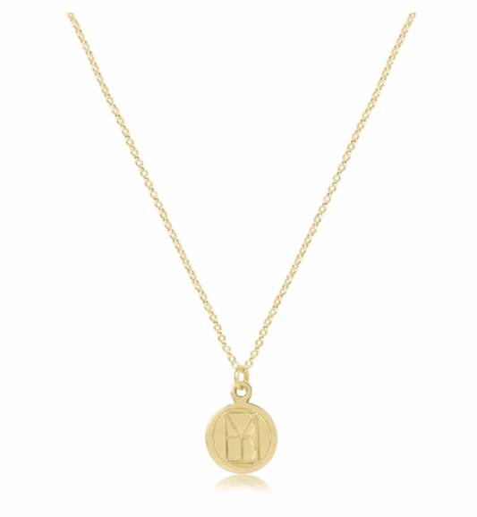 ENEWTON 16" NECKLACE GOLD - BE YOU. SMALL GOLD DISC