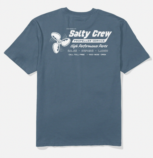 SALTY CREW PROPS CLASSIC SS TEE SLATE