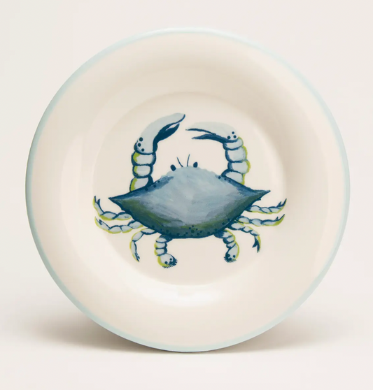 BLUE CRAB ROUND PLATE