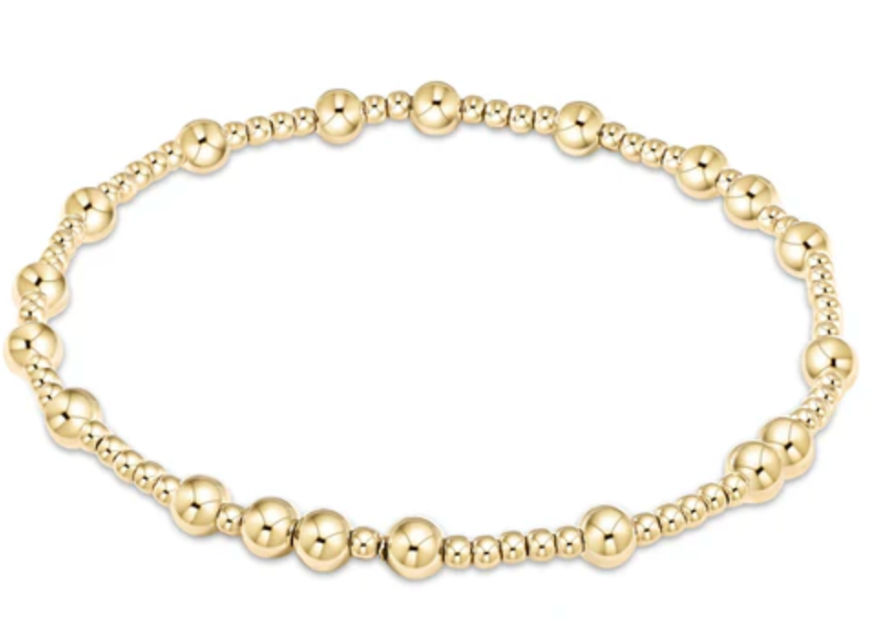 ENEWTON EXTENDS HOPE UNWRITTEN 4MM BEAD BRACELET GOLD