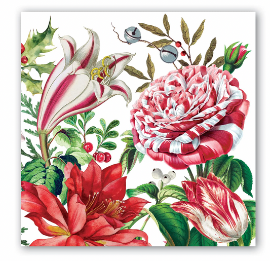 CHRISTMAS BOUQUET COCKTAIL NAPKINS