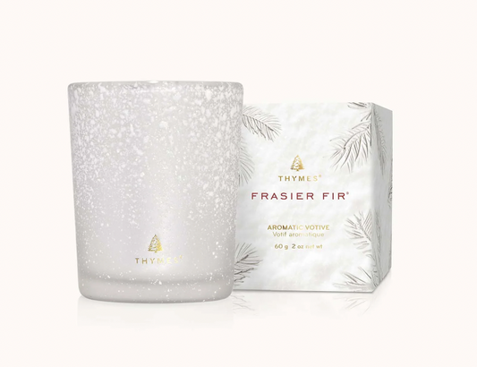 FRASIER FIR VOTIVE FLOCKED CANDLE