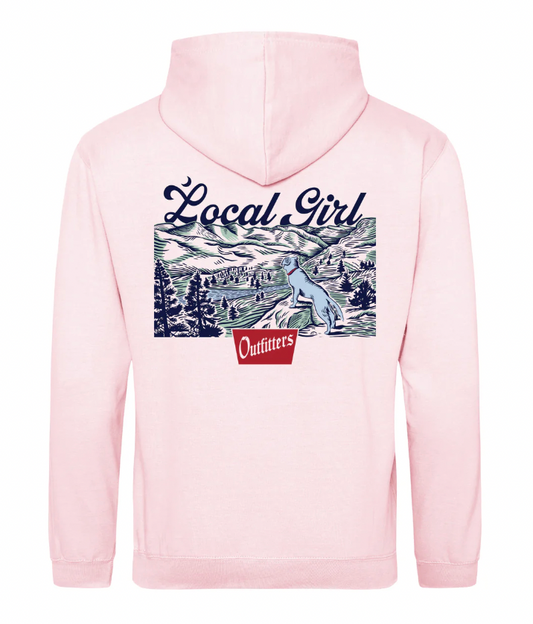 LOCAL GIRL LOOKOUT BABY PINK HOODIE