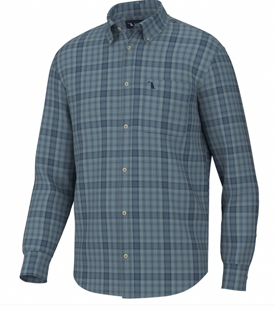 LOCAL BOY OUTFITTERS YOUTH HOFFMAN DRESS SHIRT NAVY SLATE LIGHT BLUE