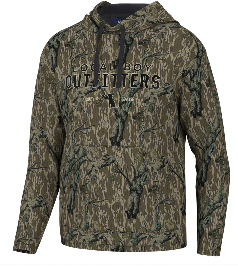 LOCAL BOY OUTFITTERS YOUTH POLY FLEECE PRINTED TREE STAND HOODIE