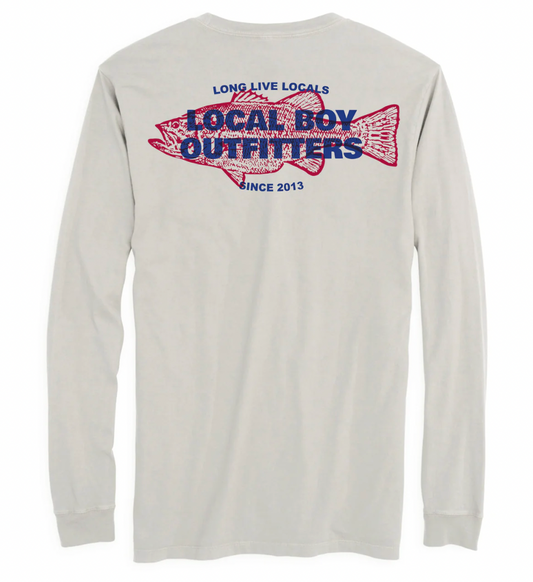 LOCAL BOY OUTFITTERS GONE FISHIN' LS TEE