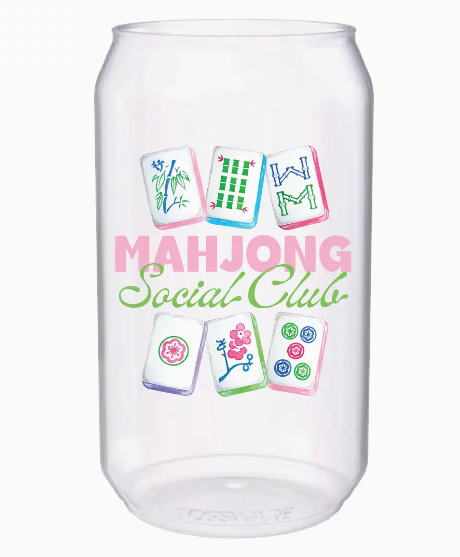 MAHJONG SOCIAL CLUB 12 OZ CAN TOSSWARE