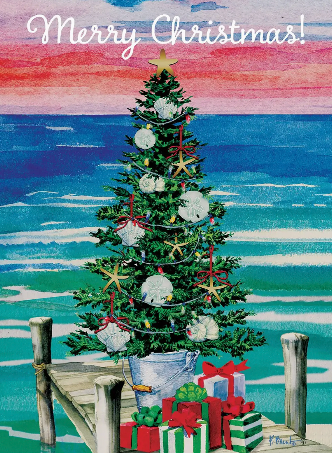 CHRISTMAS DOCK FLAG 12 X 18
