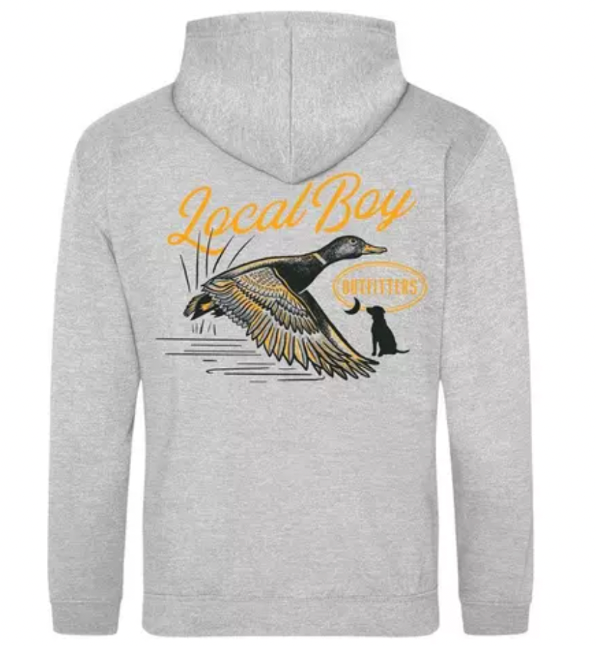 LOCAL BOY OUTFITTERS MOONLIT MALLARD HEATHER GRAY HOODIE