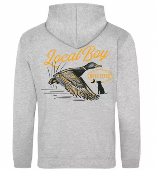 LOCAL BOY OUTFITTERS MOONLIT MALLARD HEATHER GRAY HOODIE