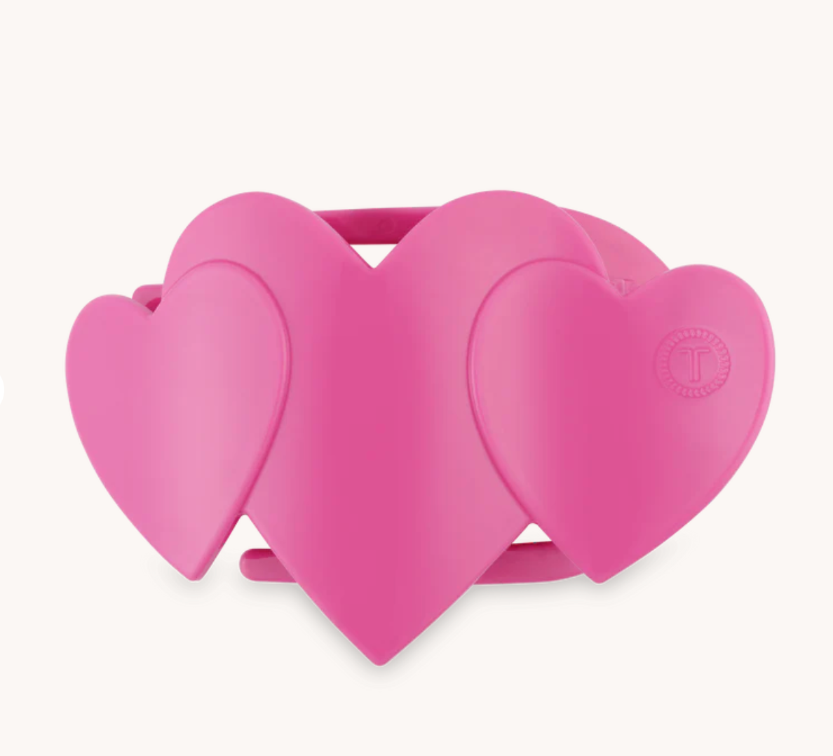 TELETIES HEART TO HEART FLAT HAIR CLIP
