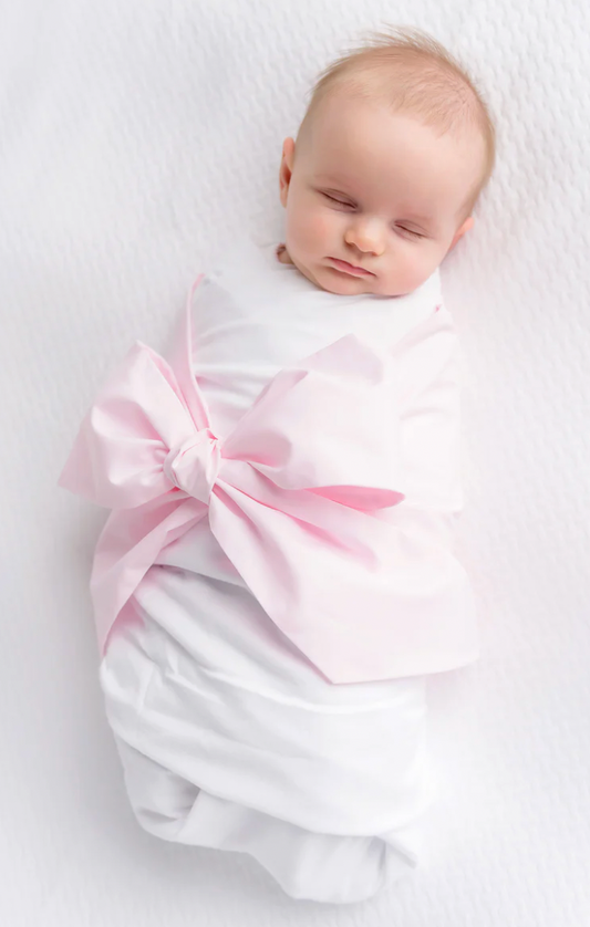 BEAUFORT BONNET BOW SWADDLE BROADCLOTH