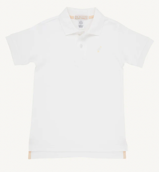 BEAUFORT BONNET PRIM AND PROPER POLO & ONESIE SS PIMA WHITE/MULTICOLOR ONESIE