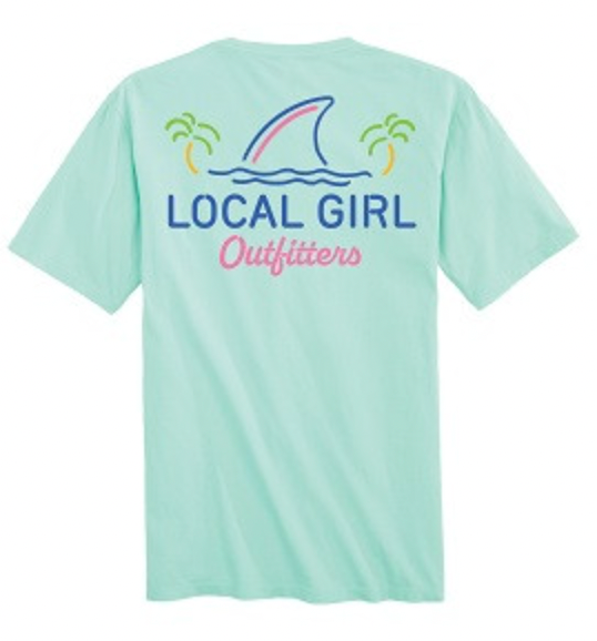 LOCAL GIRL SHARK FIN ISLAND REEF SHORT SLEEVE