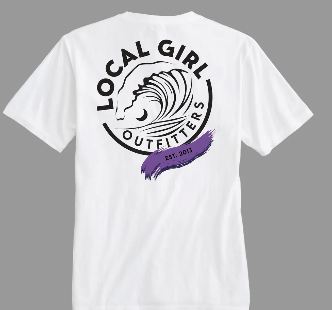 LOCAL GIRL LOCAL CLAW WHITE SHORT SLEEVE