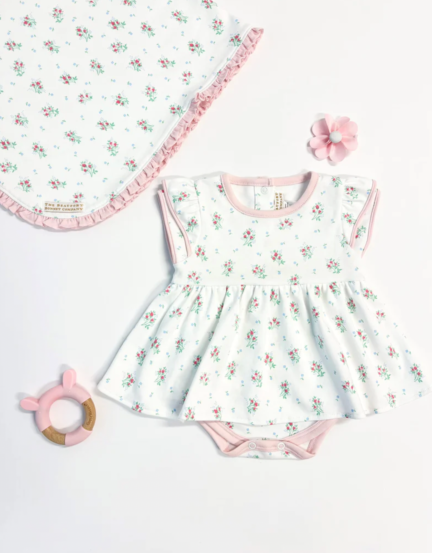 BEAUFORT BONNET DAISY'S DIAPER COVER DRESS LANCASTER GATE GARDEN PALM