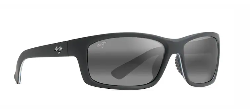 MAUI JIM GRAY KANAIO COAST MATTE BLACK/WHITE/BLUE SUNG