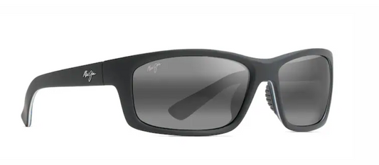MAUI JIM GRAY KANAIO COAST MATTE BLACK/WHITE/BLUE SUNG