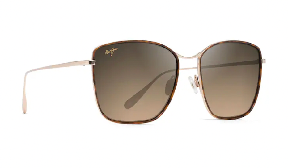 MAUI JIM TIGER LILY DARK TORTOISE WITH GOLD SUNGLASSES