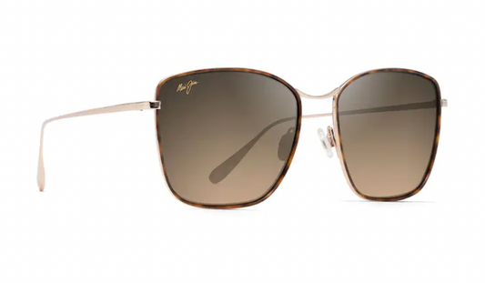 MAUI JIM TIGER LILY DARK TORTOISE WITH GOLD SUNGLASSES