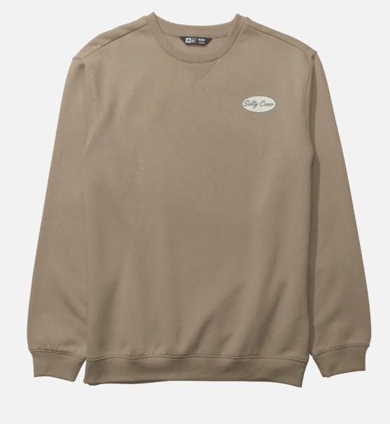SALTY CREW CRAFTED CREW FLEECE KHAKI