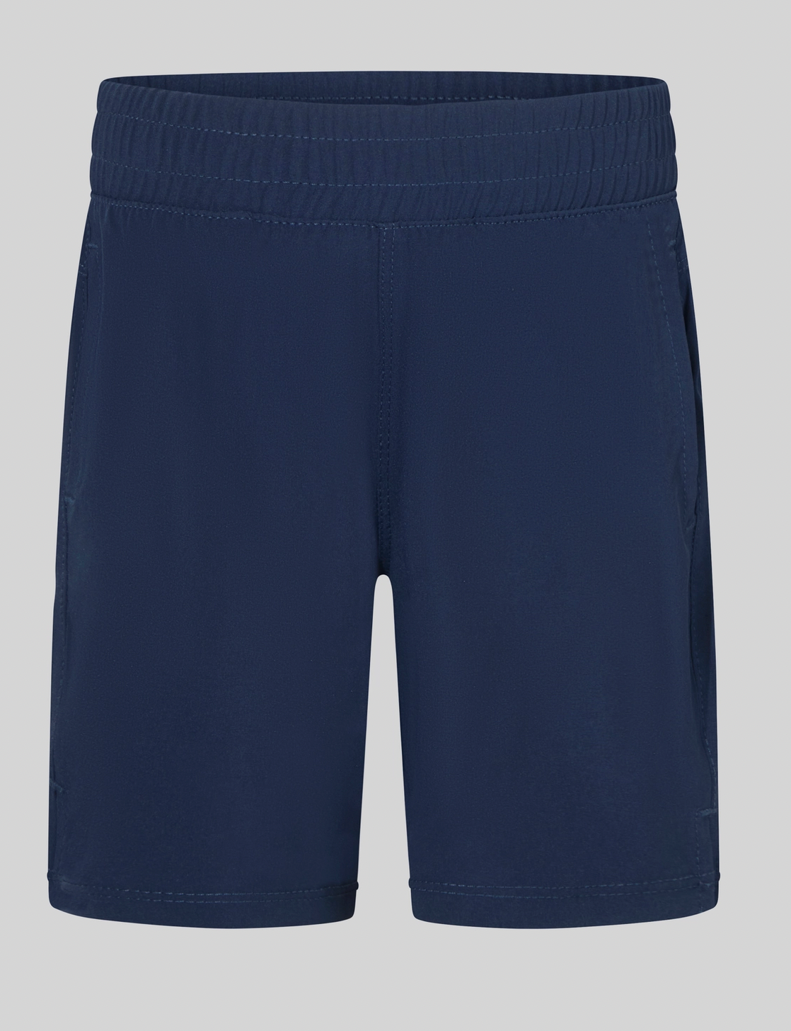 LITTLE BOYS PERFORMANCE SHORT SLEEVE POLO SHIRT AND SHORTS MORNING DEW STRIPE/NAVAL BLUE