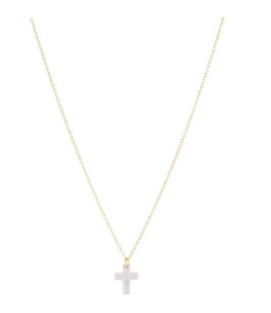 ENEWTON 16" NECKLACE GOLD BLESSED CRYSTAL CHARM