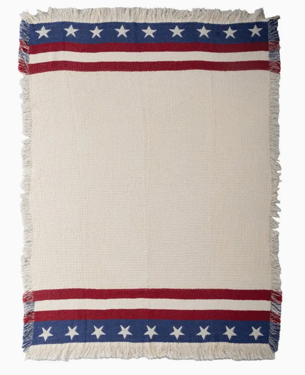 AMERICANA 2 LAYER TAPESTRY THROW