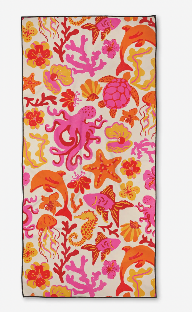 SEASIDE VACATION BEACH TOWEL