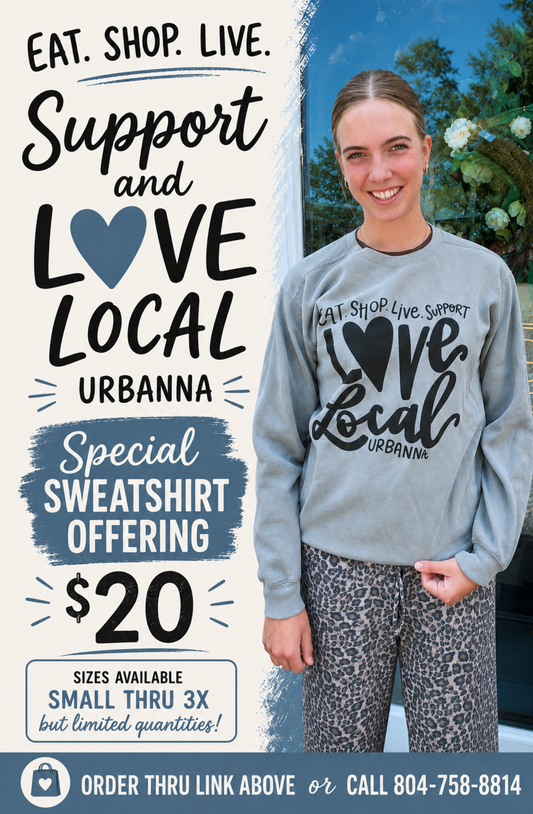 EAT LOVE LOCAL SPECIAL URBANNA SHIRT OFFERING