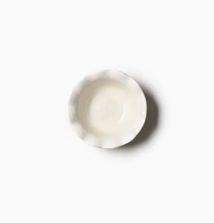 SIGNATURE WHITE RUFFLE DIPPING BOWL