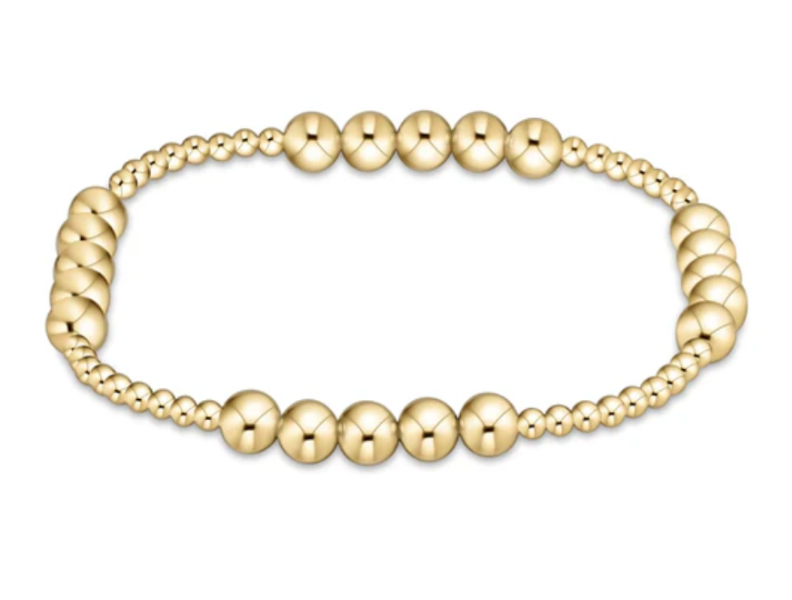 ENEWTON CLASSIC BLISSFUL PATTERN 2.5 MM BEAD BRACELET 5MM GOLD