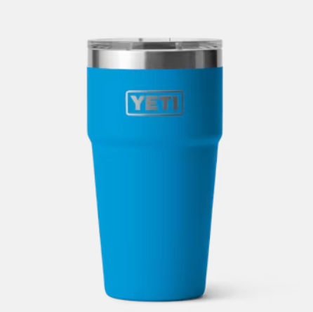 YETI RAMBLER 20 OZ STACKABLE CUP BIG WAVE BLUE