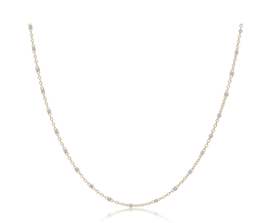 ENEWTON 15" CHOKER SIMPLICITY CHAIN GOLD 2MM PEARL